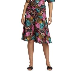 Farm Rio Shell Mix A-Line Skirt Size Small EUC